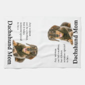 Drahthaar-Dackel-Mama-Küchen-Tuch Geschirrtuch (Horizontal)