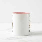 Drahthaar-Dackel-Mama-Tasse Zweifarbige Tasse (Mittel)