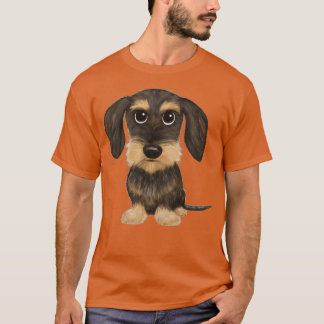 Drahthaar Dackel Niedlich Drahthaare Dackel Hund W T-Shirt