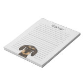 Drahthaar Dackel Niedlich Teckel Dog Lover Lined Notizblock (Rotiert)