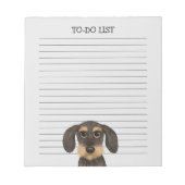 Drahthaar Dackel Niedlich Teckel Dog Lover Lined Notizblock (Vorderseite)