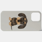 Drahthaar Dackel | Niedlicher Cartoon Dog Teckel Case-Mate iPhone Hülle (Rückseite (Horizontal))