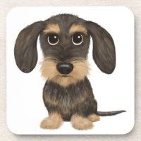 Drahthaar Dackel | Niedlicher Cartoon Dog Teckel