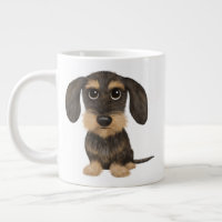 Drahthaar Dackel | Niedlicher Cartoon Dog Teckel