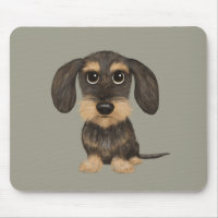 Drahthaar Dackel | Niedlicher Cartoon Dog Teckel