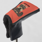 Drahthaar Dackel | Niedlicher Hund Teckel Individu Golf Headcover (3/4 Vorderseite)