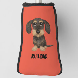 Drahthaar Dackel Niedlicher Hund Teckel Individu Golf Headcover