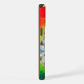 Drahthaar Dackel Pastell Portrait iPhone Hülle (Rechte Seite)