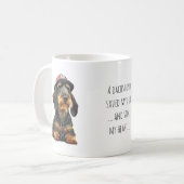Drahthaar Dackel Rescuer Kaffeetasse (Vorderseite Links)
