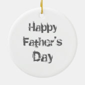 Drahthaar Dackel Vater Keramikornament (Hinten)