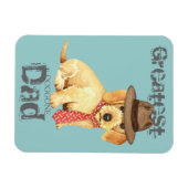 Drahthaar Dackel Vater Magnet (Horizontal)