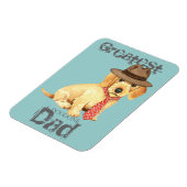 Drahthaar Dackel Vater Magnet (Linke Seite)