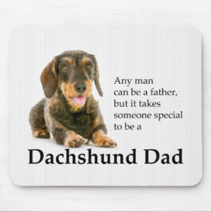 Drahthaar Dackel Vater Mousepad