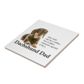 Drahthaar Dackel Vater Tile Untersetzer (Seite)