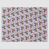 Drahthaar Dackel Weihnachts Individuelle Name Hund Seidenpapier (Vorderseite)