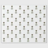 Drahthaar, das Griffon Geschenk-Verpackungs-Papier Geschenkpapier (Flach)