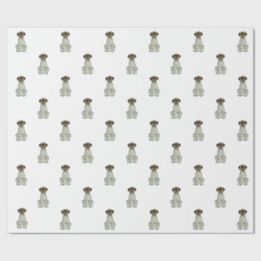 Drahthaar, das Griffon Geschenk-Verpackungs-Papier Geschenkpapier (Flach)