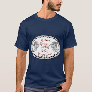 Drahthaar, das Griffon Geschenke zeigt T-Shirt