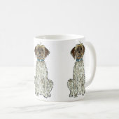 Drahthaar, das Griffon Hundekaffee-Tasse zeigt Kaffeetasse (VorderseiteRechts)