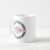 DRAHTHAAR, das GRIFFON Mamma ZEIGT Kaffeetasse (Vorderseite Links)