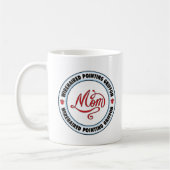 DRAHTHAAR, das GRIFFON Mamma ZEIGT Kaffeetasse (Links)