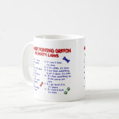 DRAHTHAAR, DAS GRIFFON PL2 ZEIGT KAFFEETASSE (Vorderseite Links)