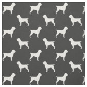 Drahthaar, das Griffon Silhouette-Muster zeigt Stoff (Muster)