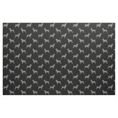 Drahthaar, das Griffon Silhouette-Muster zeigt Stoff (Fat Quarter (45,7 x 55,9 cm))