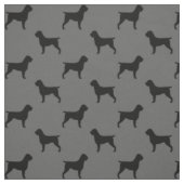 Drahthaar, das Griffon Silhouette-Muster zeigt Stoff (Muster)