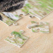 Drahthaar, das Griffon Welpen zeigt Puzzle (Seite)