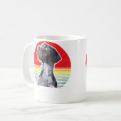 Drahthaar Dog German Wirehaired Pointer Hunting Do Kaffeetasse (Vorderseite Links)