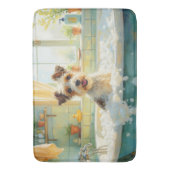 Drahthaar-Fox-Terrier-Bad-Dekor Badematte (Vorderseite Vertikal)