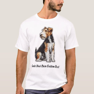 Drahthaar-Fox-Terrier-Hund Erstellen Sie Ihren eig T-Shirt