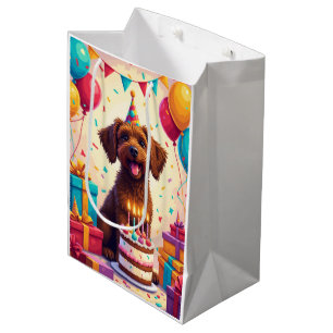 Drahthaar-Geburtstagsfeier Mittlere Geschenktüte