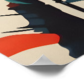 Drahthaar Griffon Astronaut Poster (Ecke)