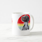 Drahthaar Hund Deutscher Drahthaariger Zeiger Jagd Kaffeetasse (VorderseiteRechts)