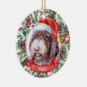 Drahthaar Pointer Custom Weihnachtsschmuck (Rechts)