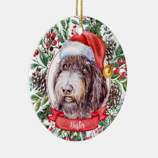 Drahthaar Pointer Custom Weihnachtsschmuck (Rechts)