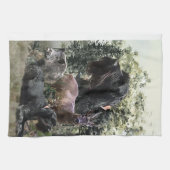 Drahthaar Pointer, Jagd im Freien Geschirrtuch (Horizontal)