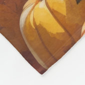 Drahthaar Pointing Griffon Autumn Leaves Fleecedecke (Ecke)