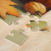 Drahthaar Pointing Griffon Autumn Leaves Puzzle (Seite)
