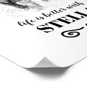 Drahthaar Pointing Griffon Benutzerdefinierter Hun Poster (Ecke)