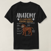 Drahthaar Pointing Griffon Dog Anatomie T-Shirt (Design vorne)