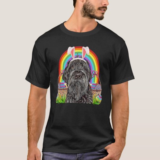 Drahthaar Pointing Griffon Dog Ostern Bunny Egg H T-Shirt (Vorderseite)