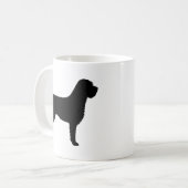 Drahthaar Pointing Griffon Dog Silhouetten Kaffeetasse (Vorderseite Links)