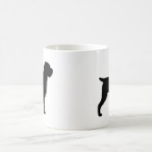 Drahthaar Pointing Griffon Dog Silhouetten Kaffeetasse (Mittel)
