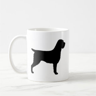 Drahthaar Pointing Griffon Dog Silhouetten Kaffeetasse
