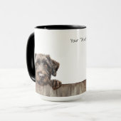 Drahthaar Pointing Griffon Dog Tasse (Vorderseite Links)