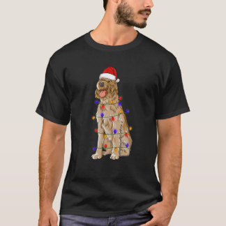 Drahthaar Pointing Griffon Dog Tragend Weihnachten T-Shirt