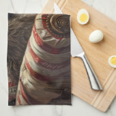 Drahthaar Pointing Griffon Dog Weihnachtsfest Geschirrtuch (Viertel Falte)